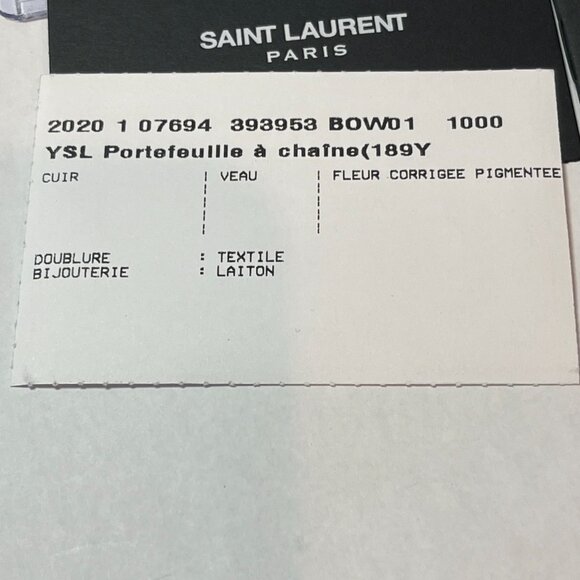 YSL Yves Saint Cassandre Matelasse Zip Around Wallet, Burgundy - Preowned - Picture 14 of 14